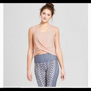 Joy Lab Twist Front Sleeveless Yoga Exercise Top